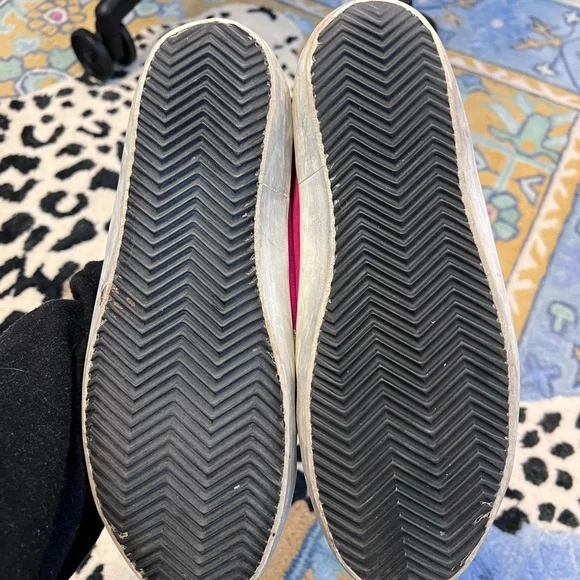 Golden Goose Deluxe Brand GGDB Super Star Suede Sneakers Size 40 Pink Raspberry - Picture 8 of 11